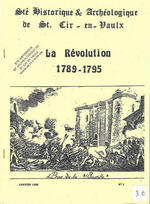 Bulletin n° 1 (édité en 1989) - La révolution 1789-1795